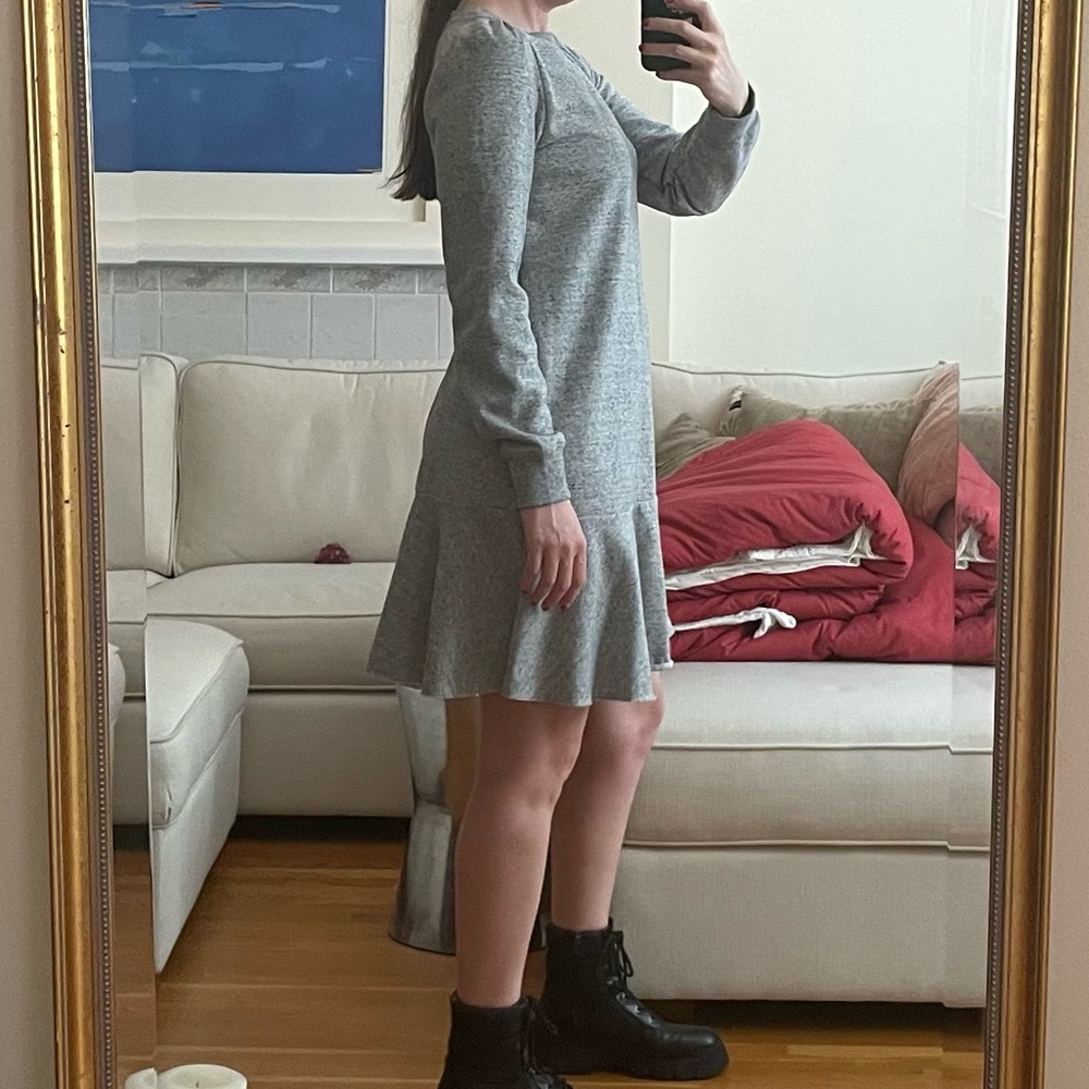 GAP Flounce Sweatshirt Dress - Picture 7 of 8